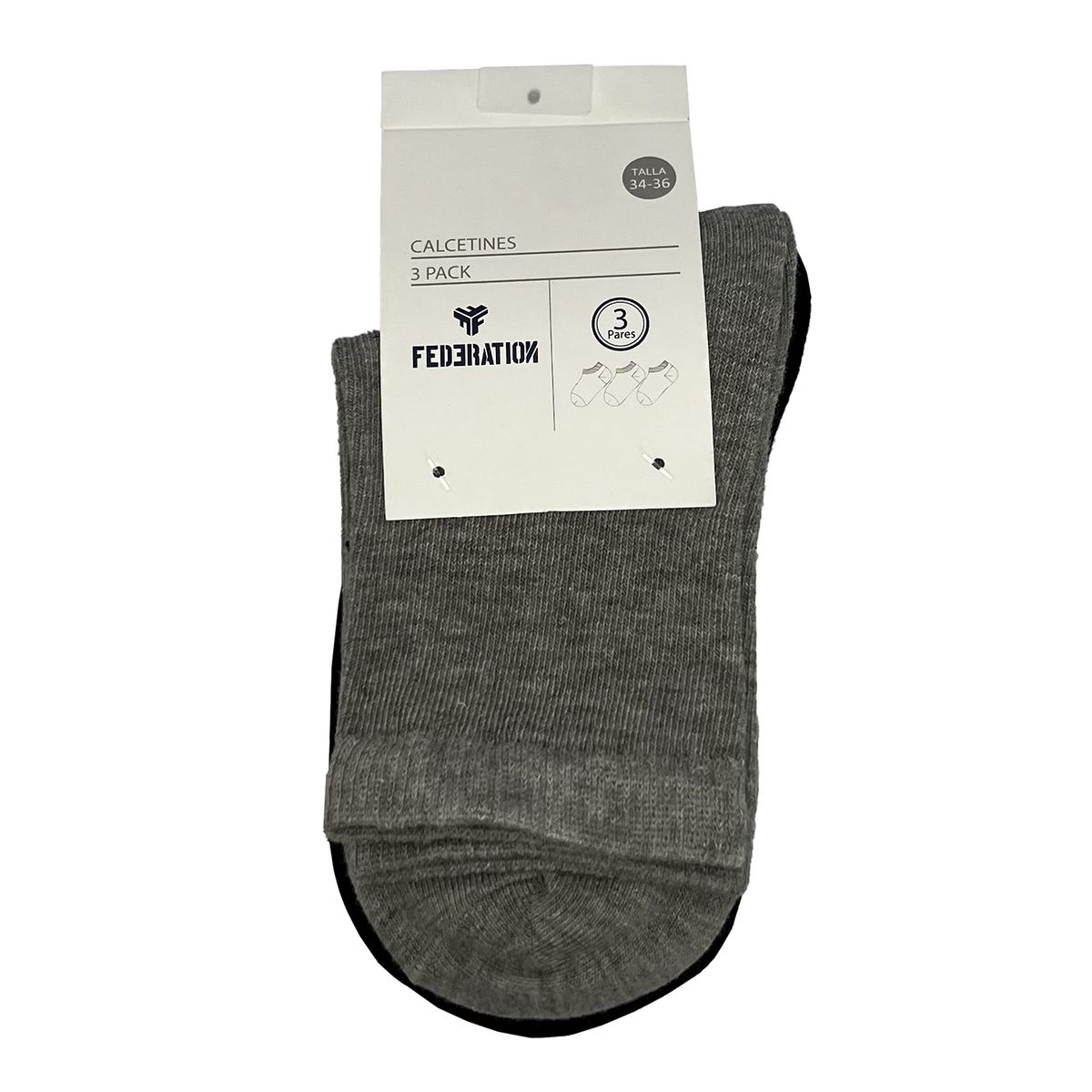 FEDERATION - Media Niño Pack X3 Algodón Federation