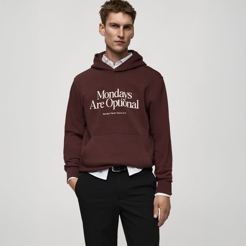 MANGO - Polera Algodón Estampada Hombre Mango Man