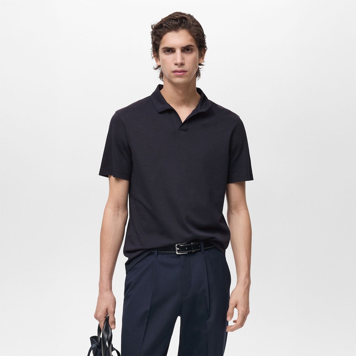 MANGO - Polo Slim Fit Algodón Piqué Mango Man