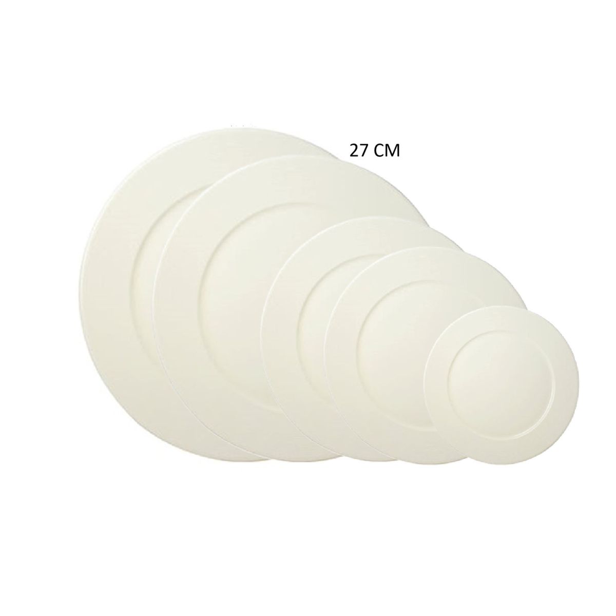 FERRAND - Set x4 Plato de Fondo Porcelana 27 cm Wish