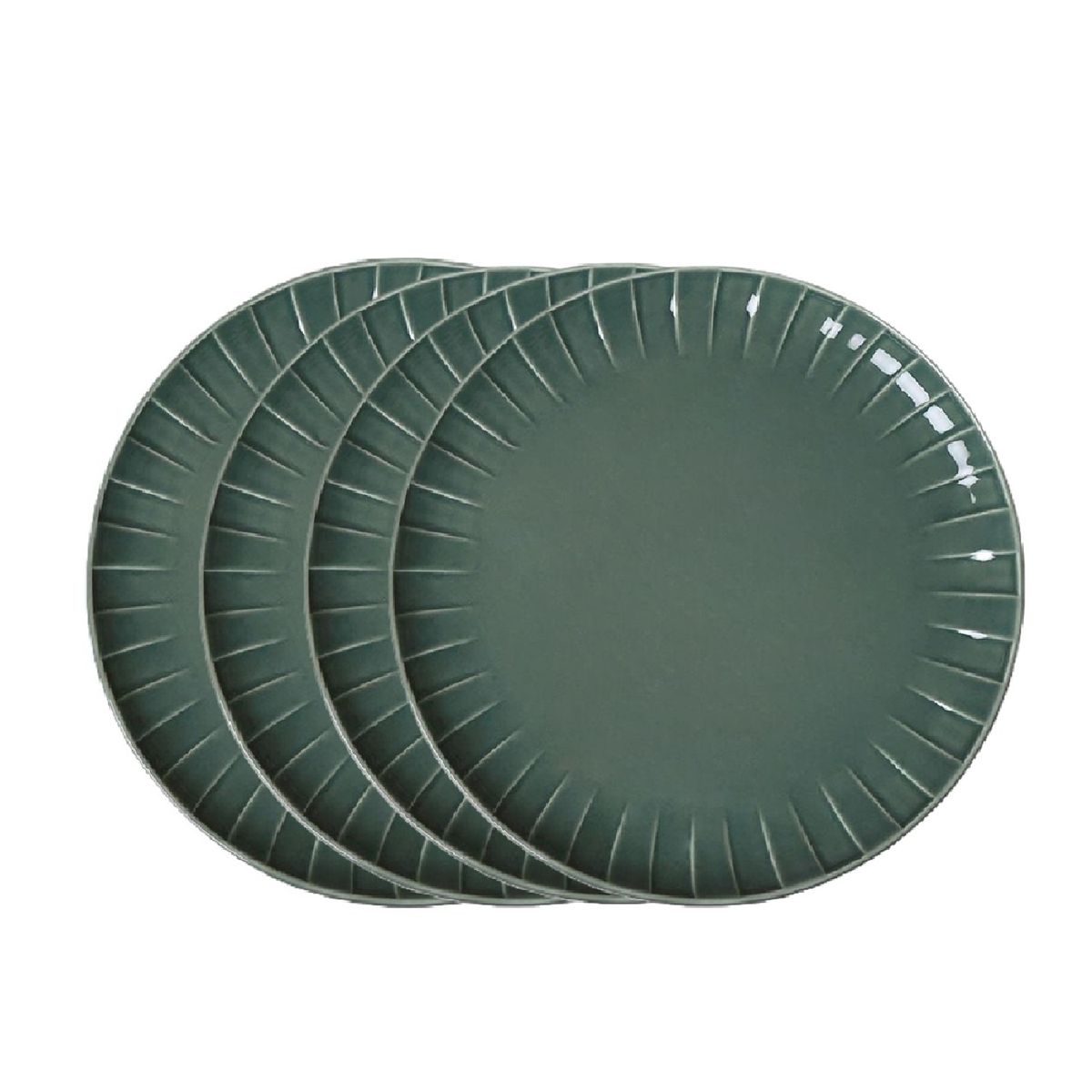 FERRAND - Set x4 Platos de Sitio Porcelana 30 cm Absolute