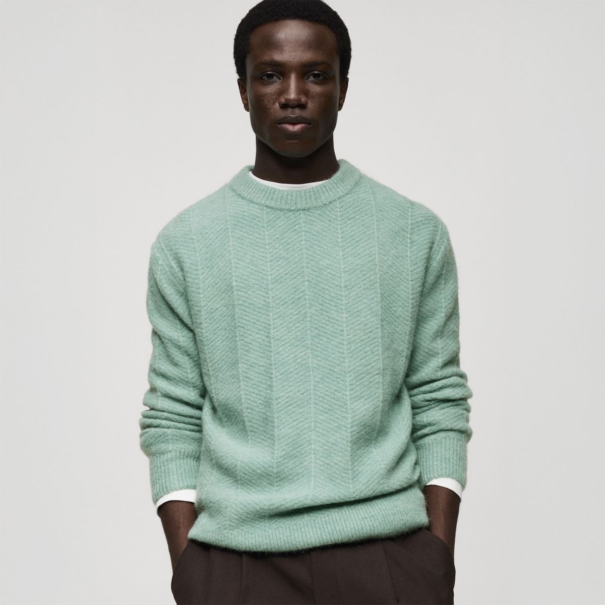 MANGO - Chompa Casual Hombre Mango Man