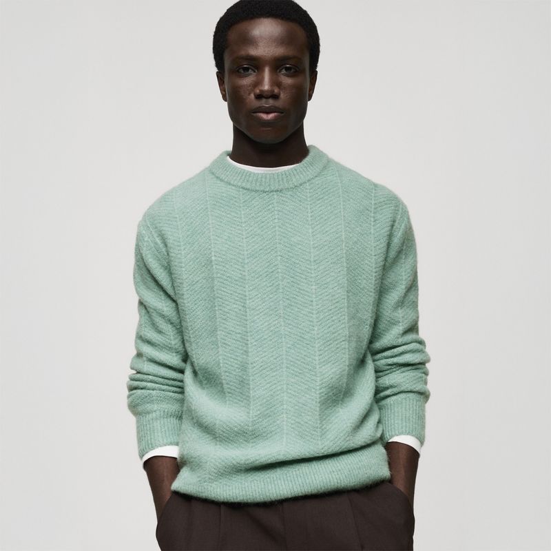 MANGO - Chompa Casual Hombre Mango Man