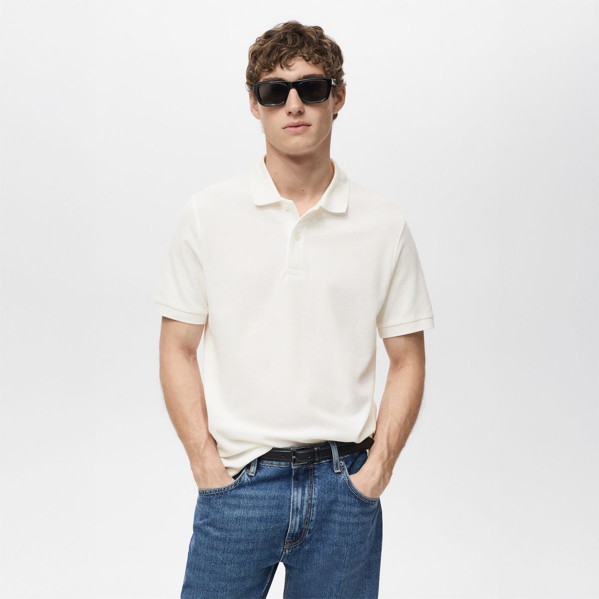 MANGO - Polo Regular Fit Algodón Piqué Mango Man
