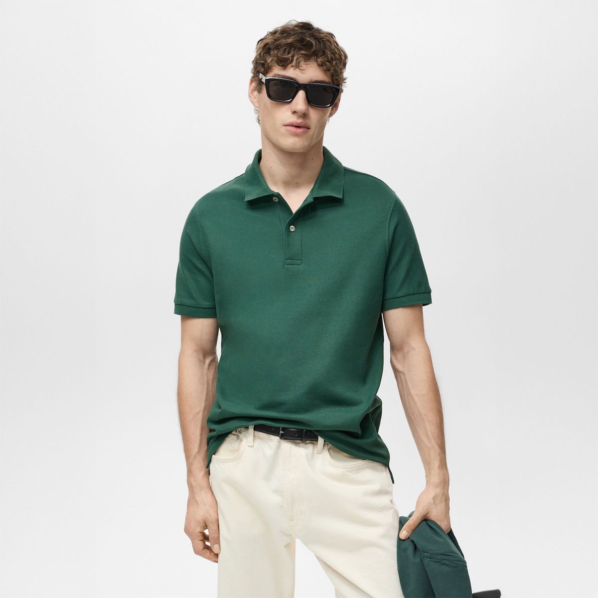 MANGO - Polo Regular Fit Algodón Piqué Mango Man