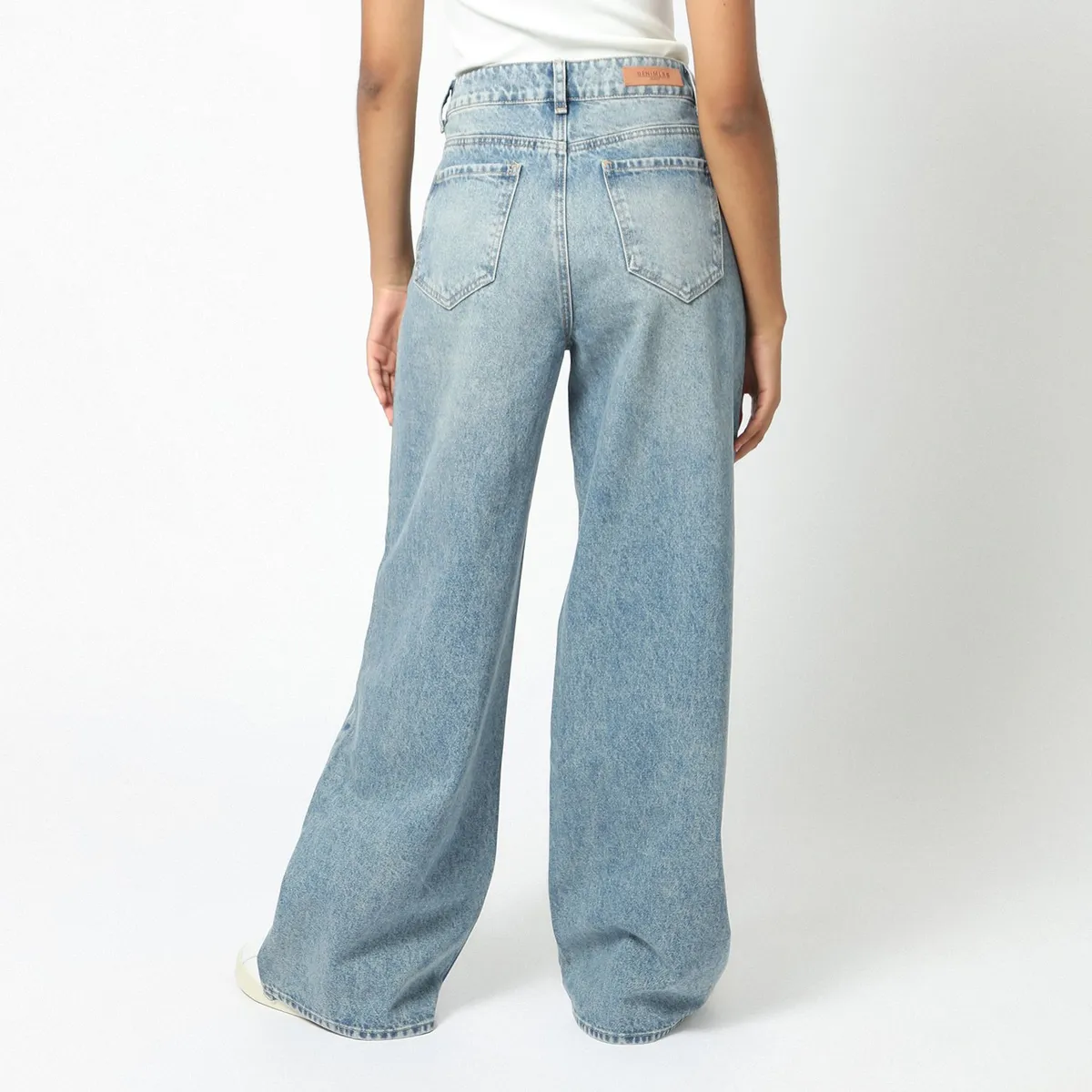 DENIMLAB - Jean Wide 100% Algodón Mujer Denimlab