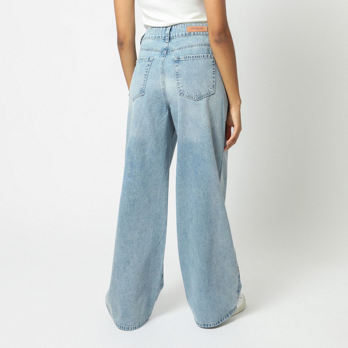 DENIMLAB - Jean Baggy Tiro Alto Mujer Denimlab