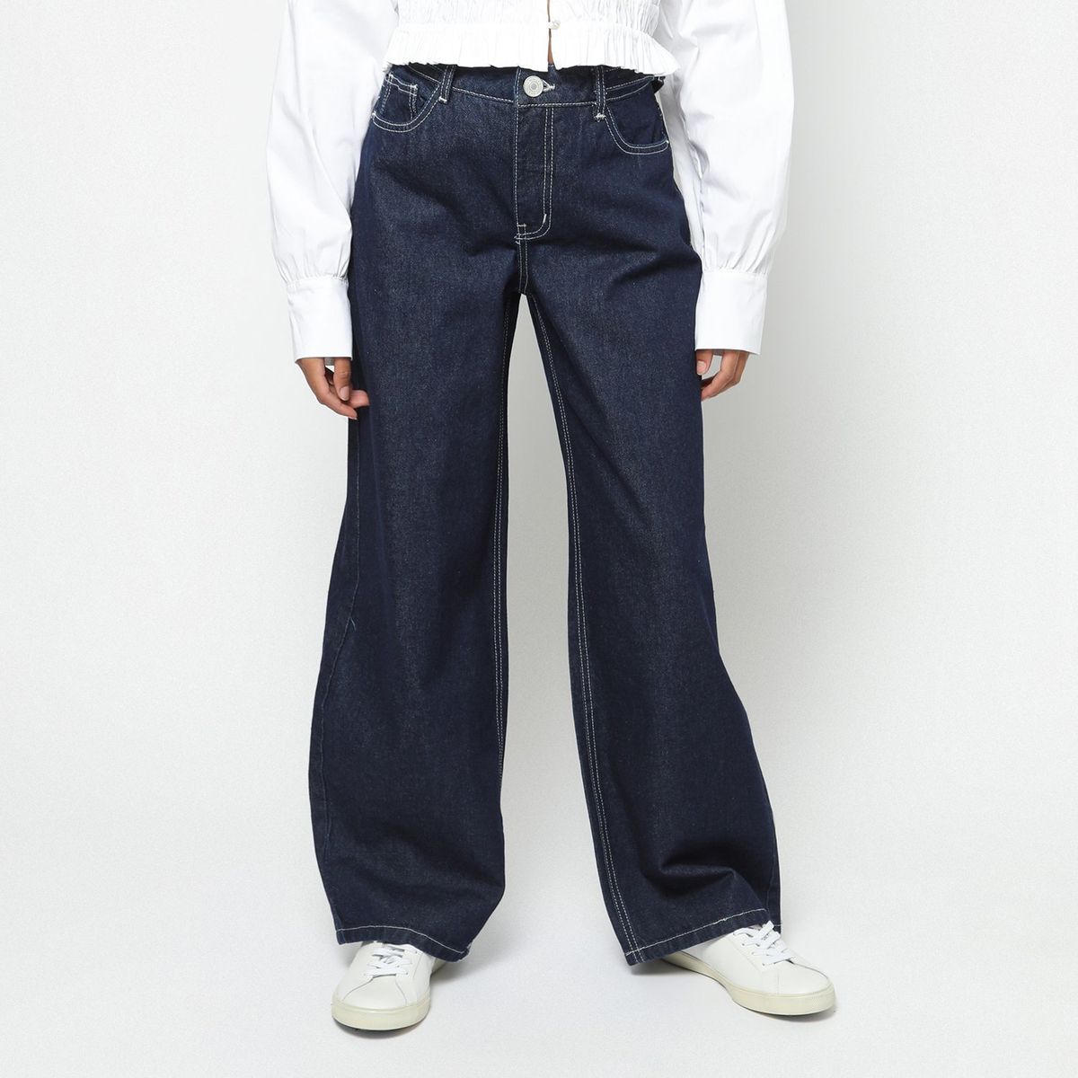 DENIMLAB - Jean Baggy 100% Algodón Mujer Denimlab