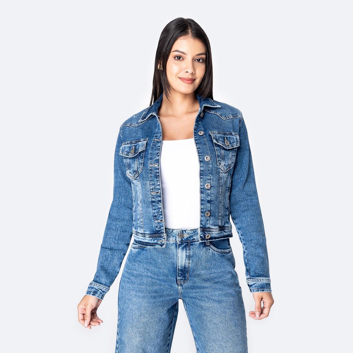 PIONIER - Casaca Jean Algodón Mujer Pionier