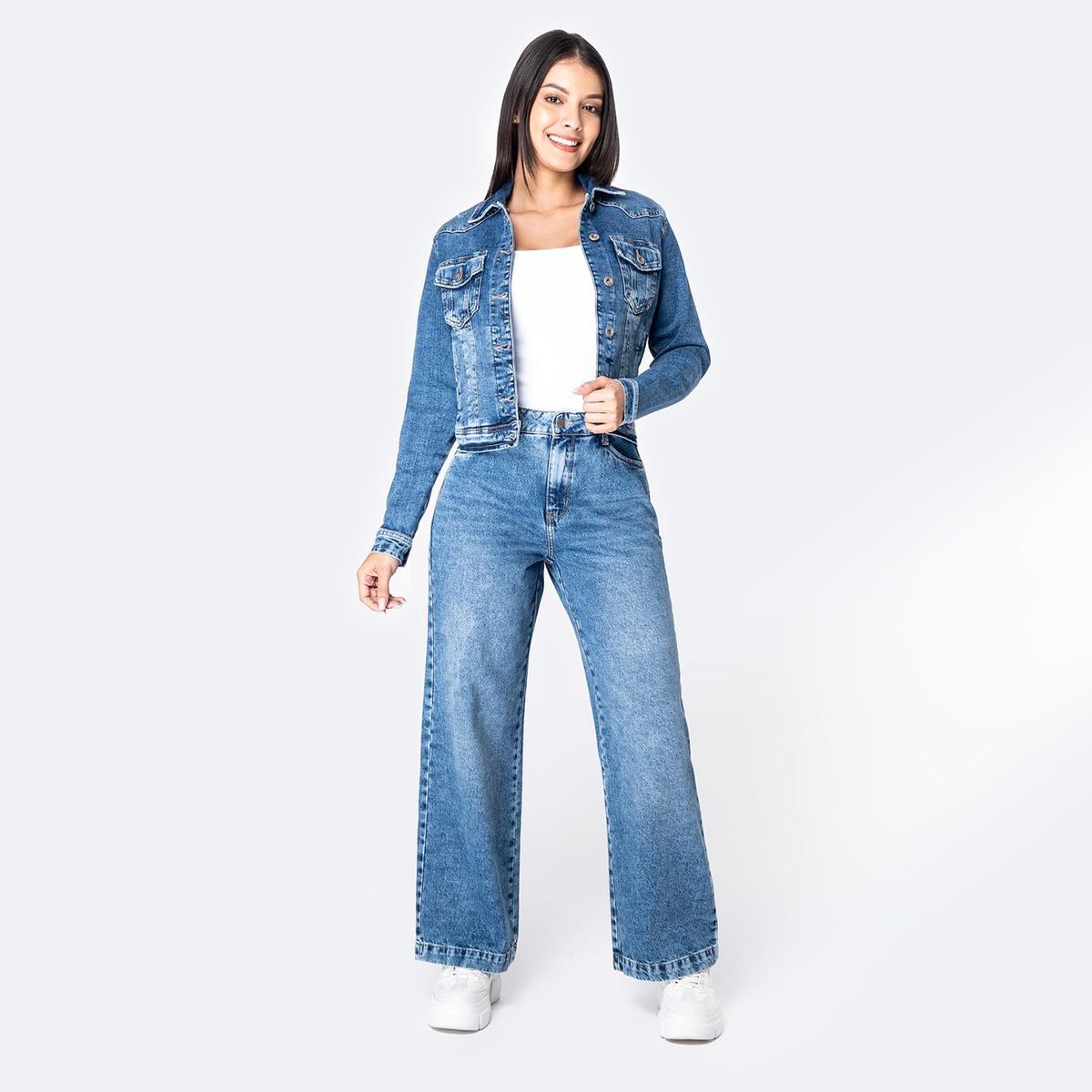 PIONIER - Casaca Jean Algodón Mujer Pionier