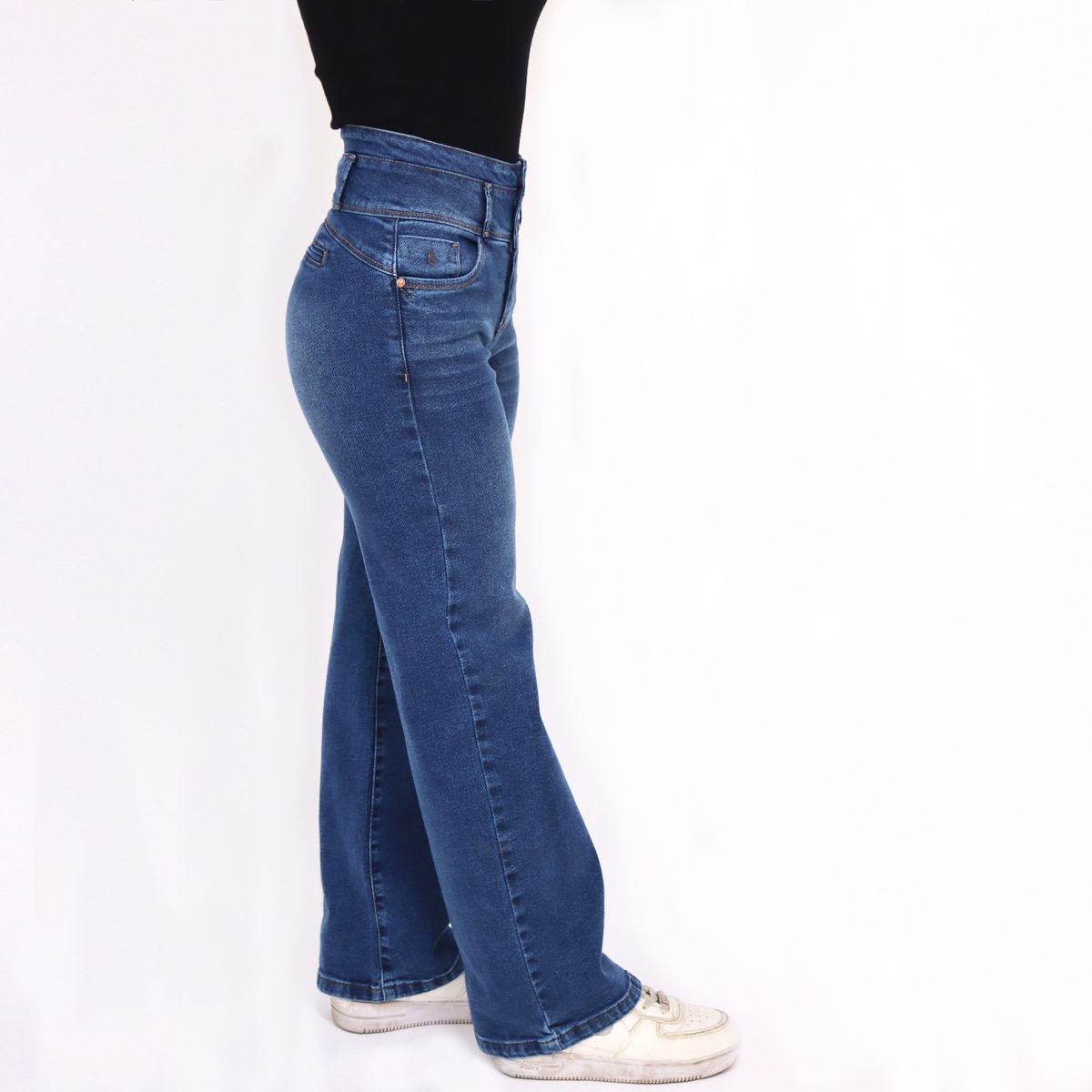 KAYRA POBLET - Jean Straight Tiro Alto Mujer Kayra Poblet