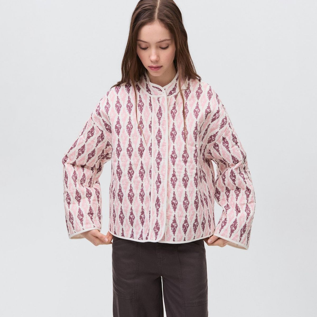 MANGO TEEN - Casaca 100% Algodón Mujer Mango Teen