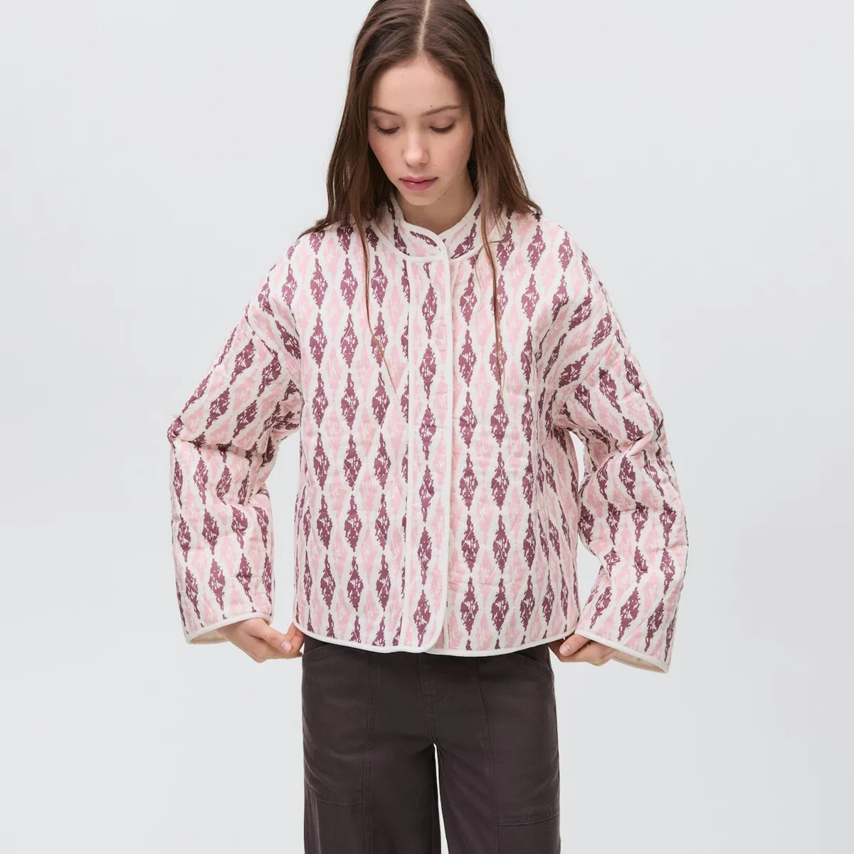 MANGO TEEN - Casaca 100% Algodón Mujer Mango Teen