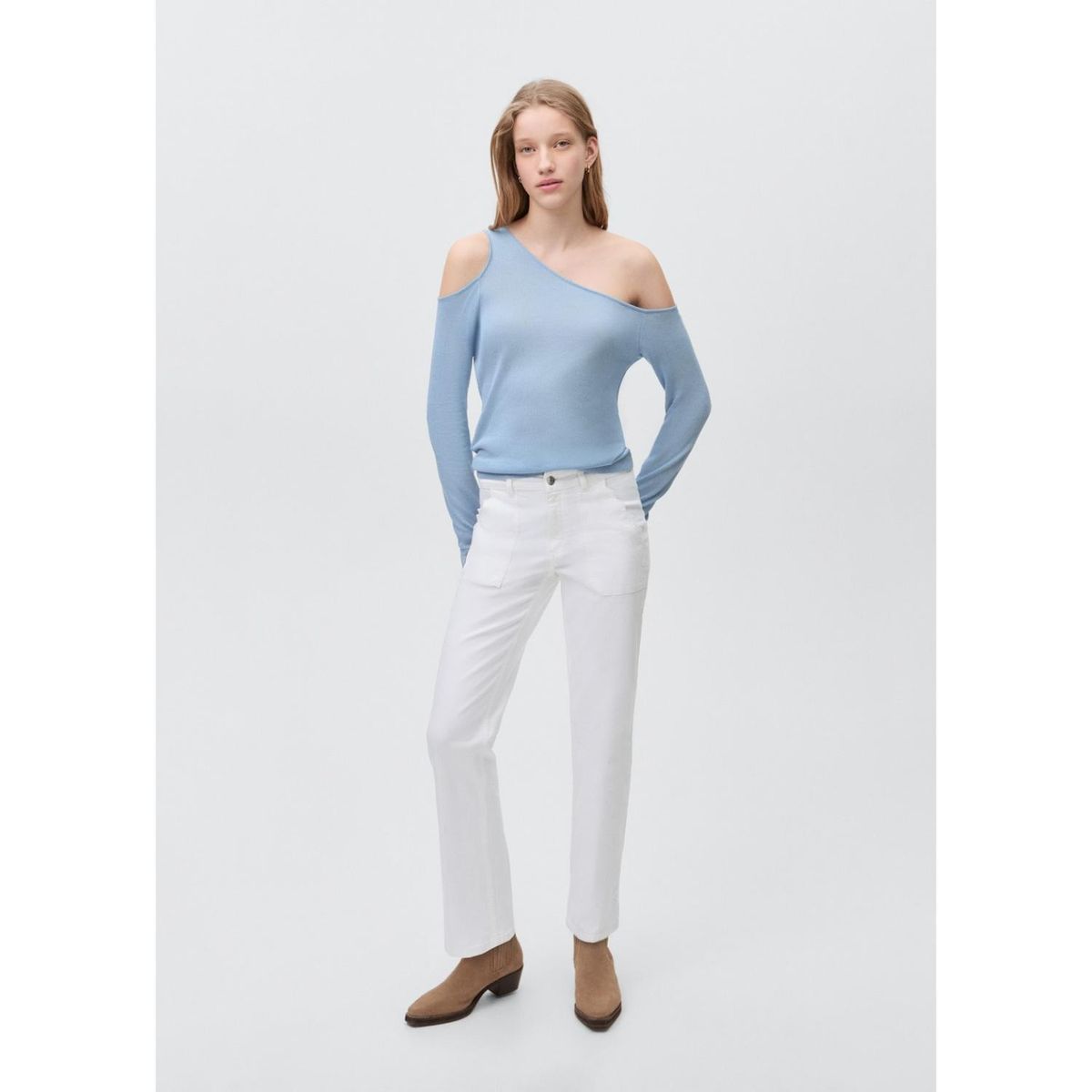 MANGO TEEN - Jean Slim Algodón Mujer Mango Teen.