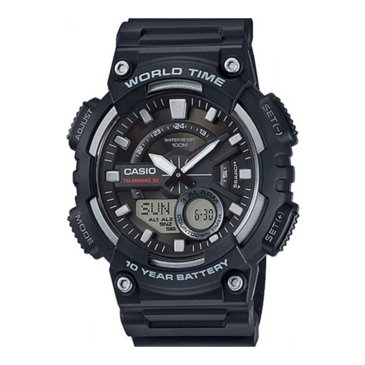 CASIO - Reloj Casio AEQ-110W-1AV Hombre + Estuche