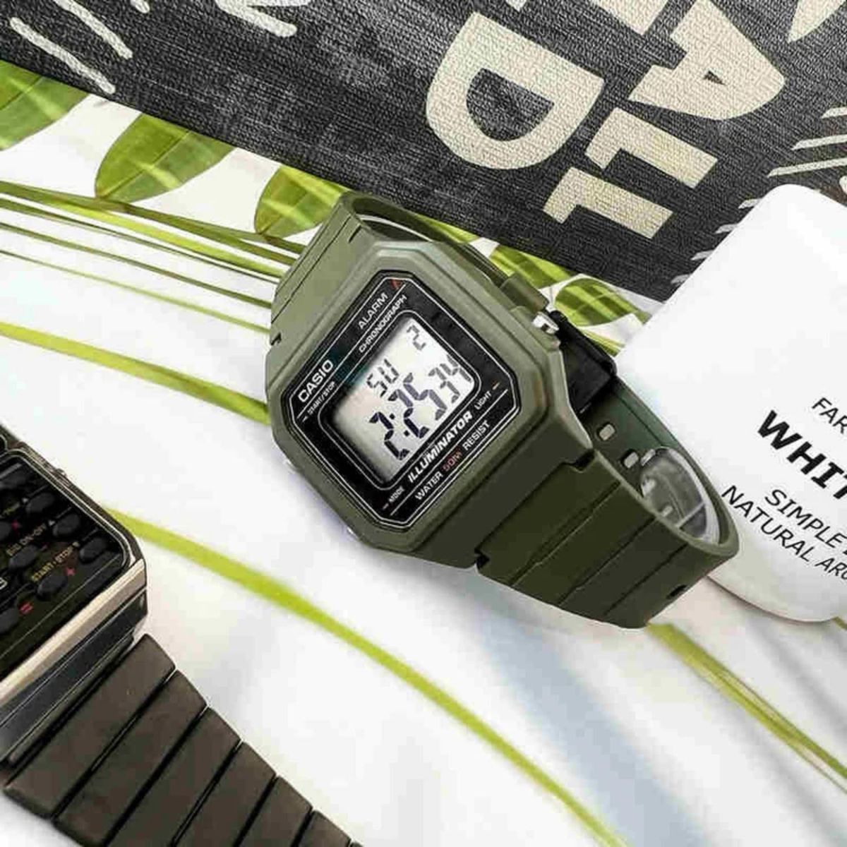 CASIO - Reloj Casio W-217H-3AV Hombre + Estuche