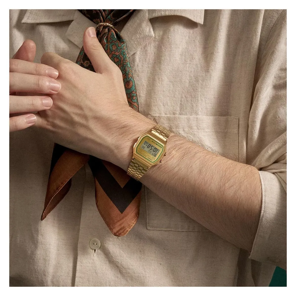 CASIO - Reloj Casio A158WEGV-9ADF Hombre + Estuche