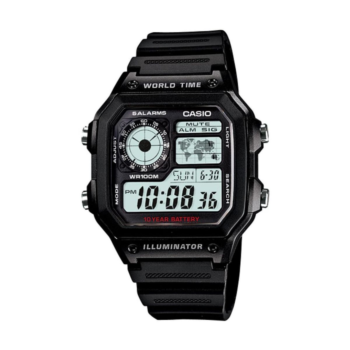 CASIO - Reloj Casio AE-1200WH-1AV Hombre + Estuche