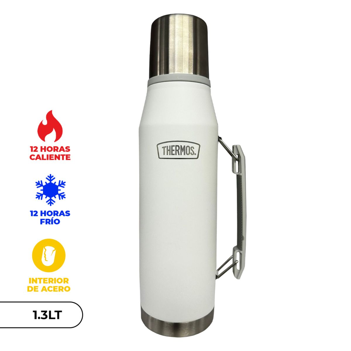 THERMOS - Termo Acero Blanco 1.30 Lt