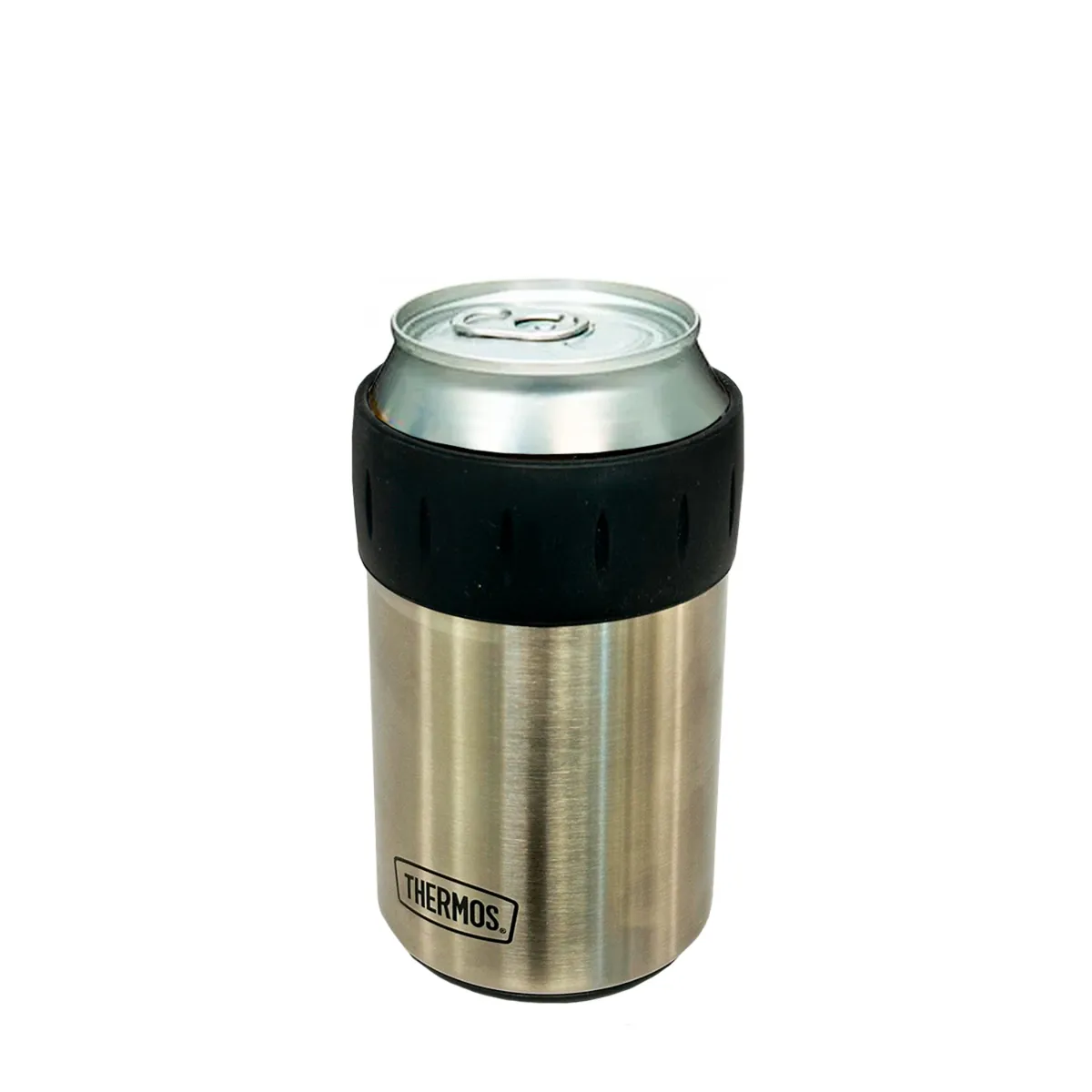 THERMOS - Porta Latas Acero Negro 355 Ml