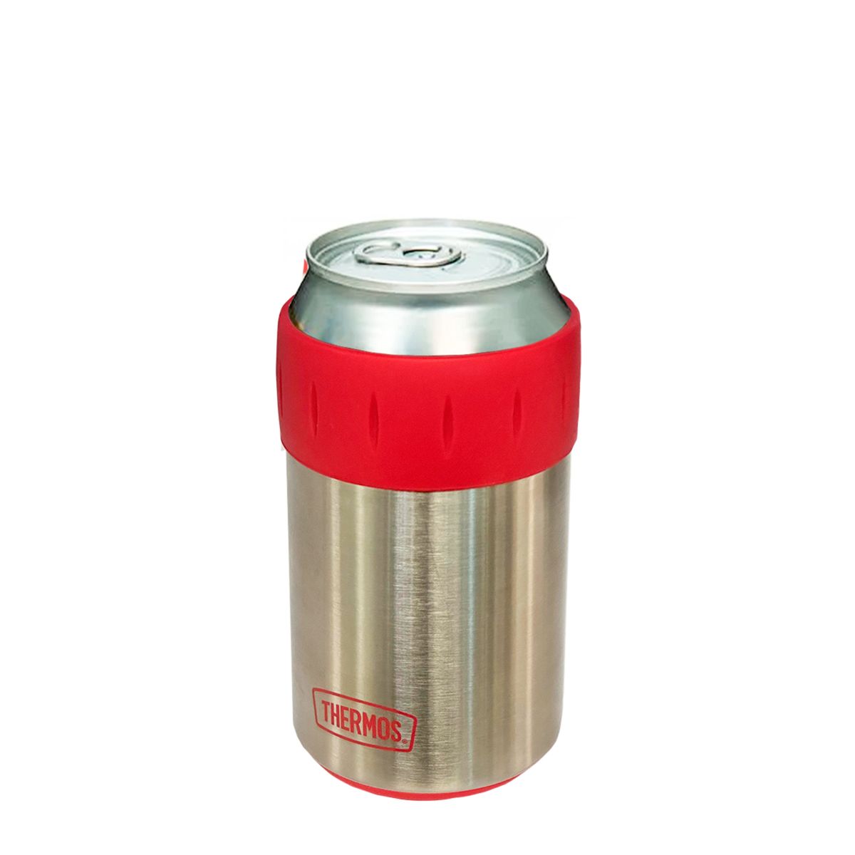 THERMOS - Porta Latas Acero Rojo 355 Ml