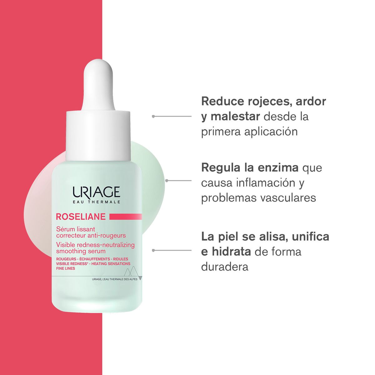 URIAGE - Uriage Roseliane Sérum Neutralizador De Rojeces 30ml - Suaviza, Calma Y Unifica