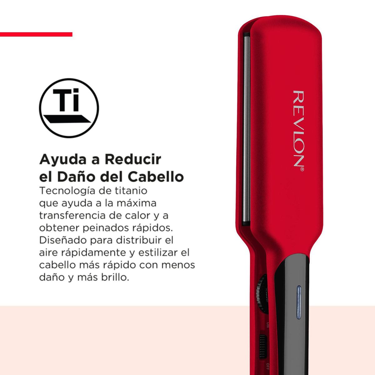 REVLON - Plancha Alisadora Titanio 2"