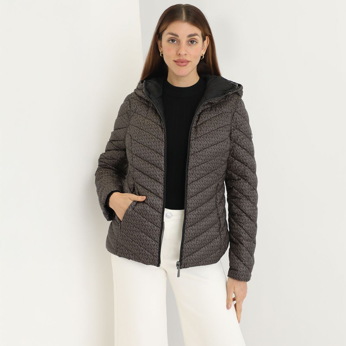 MICHAEL KORS - Casaca Impermeable Reversible Michael Kors