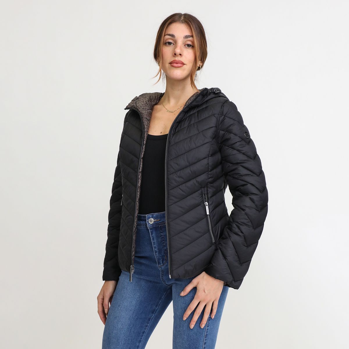 MICHAEL KORS - Casaca Impermeable Reversible Michael Kors