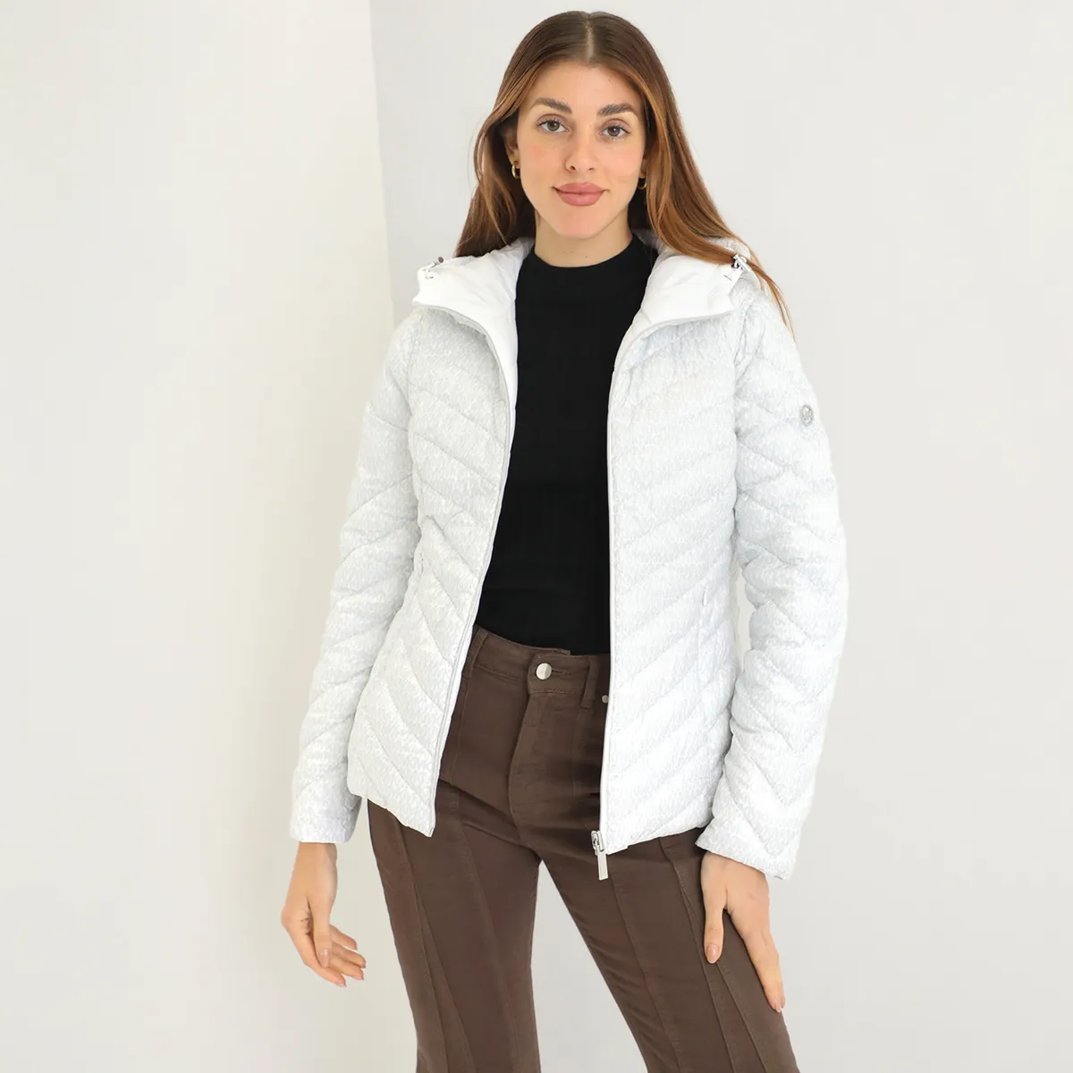 MICHAEL KORS - Casaca Impermeable Reversible Michael Kors