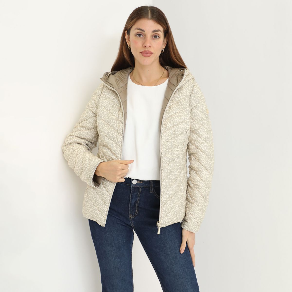 MICHAEL KORS - Casaca Impermeable Reversible Michael Kors