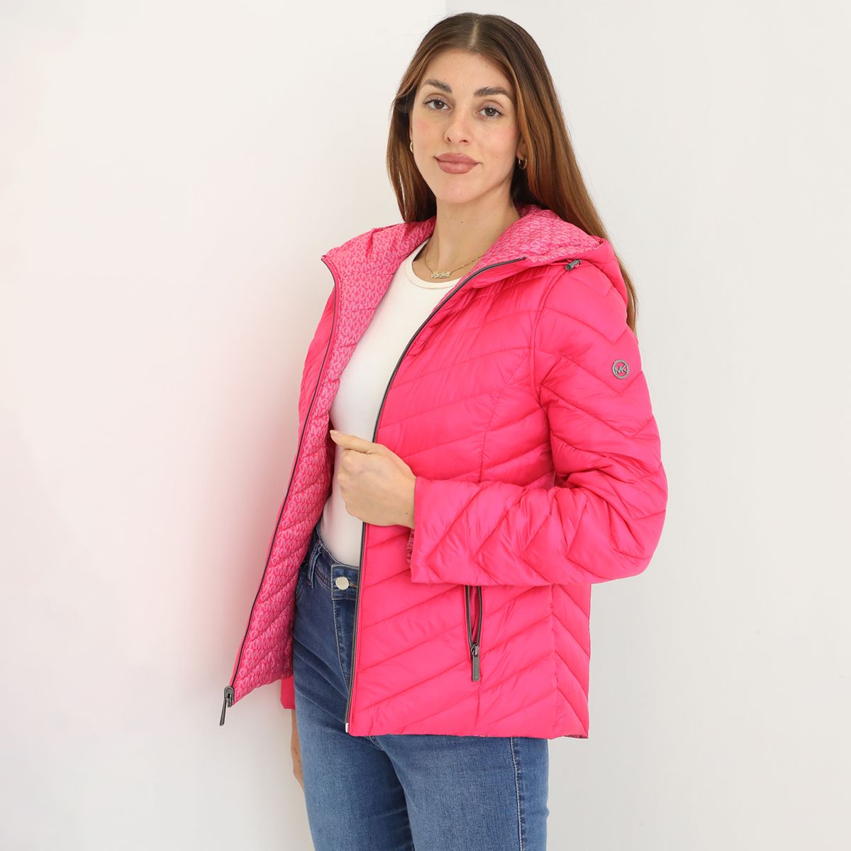 MICHAEL KORS - Casaca Impermeable Reversible Michael Kors