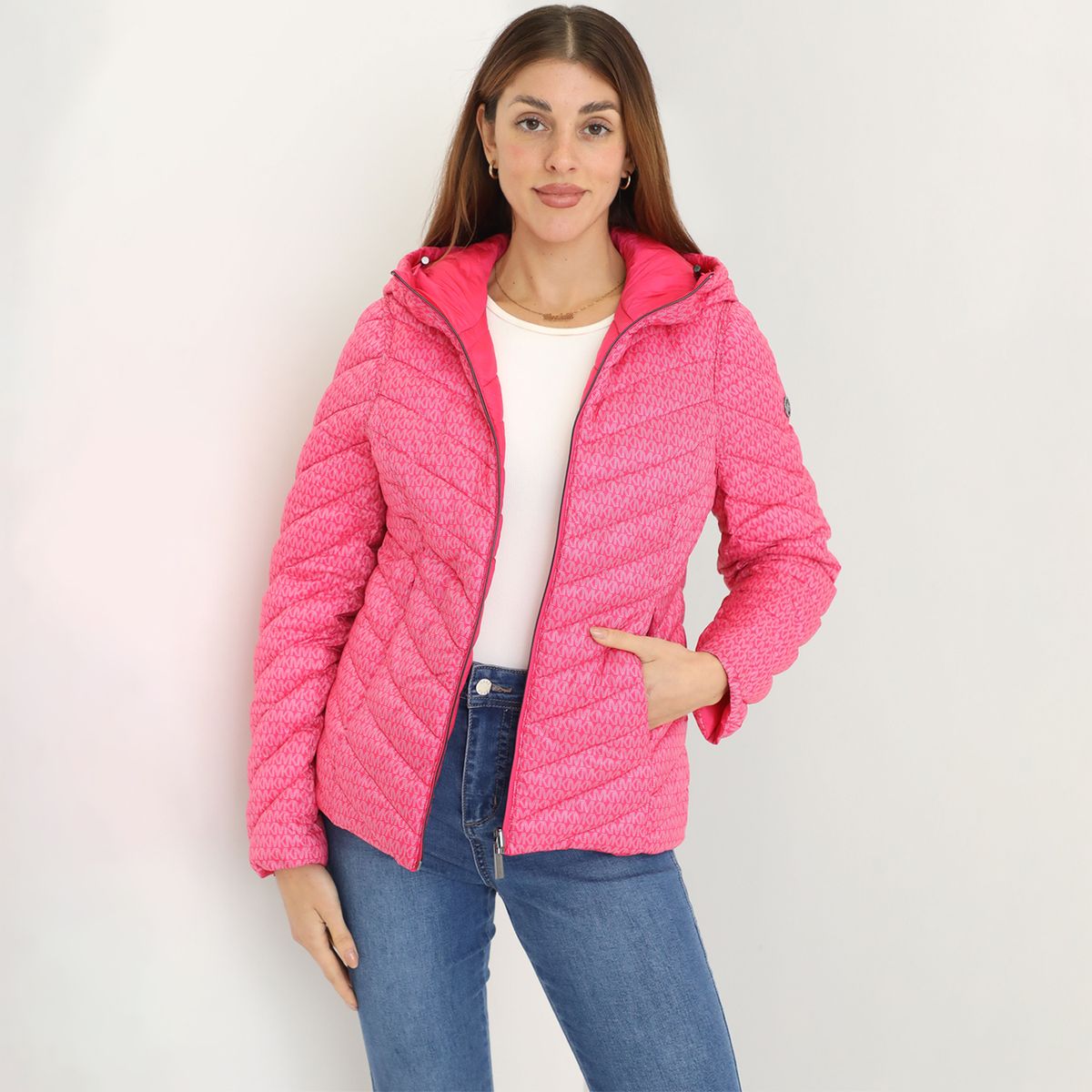 MICHAEL KORS - Casaca Impermeable Reversible Michael Kors