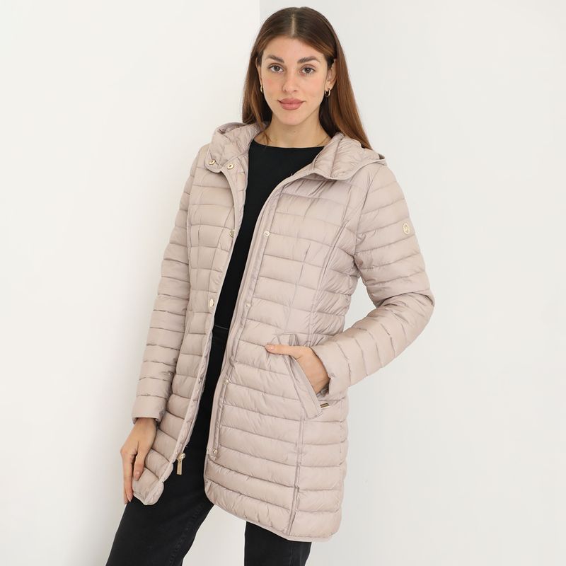 MICHAEL KORS - Casaca Larga Impermeable Michael Kors