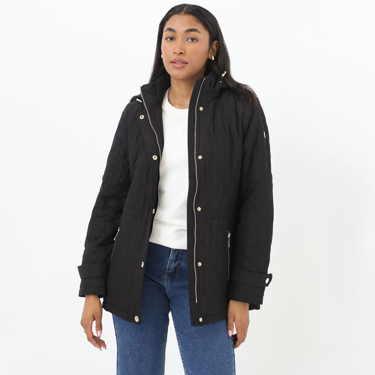 MICHAEL KORS - Casaca Casual Con Hoodie Michael Kors