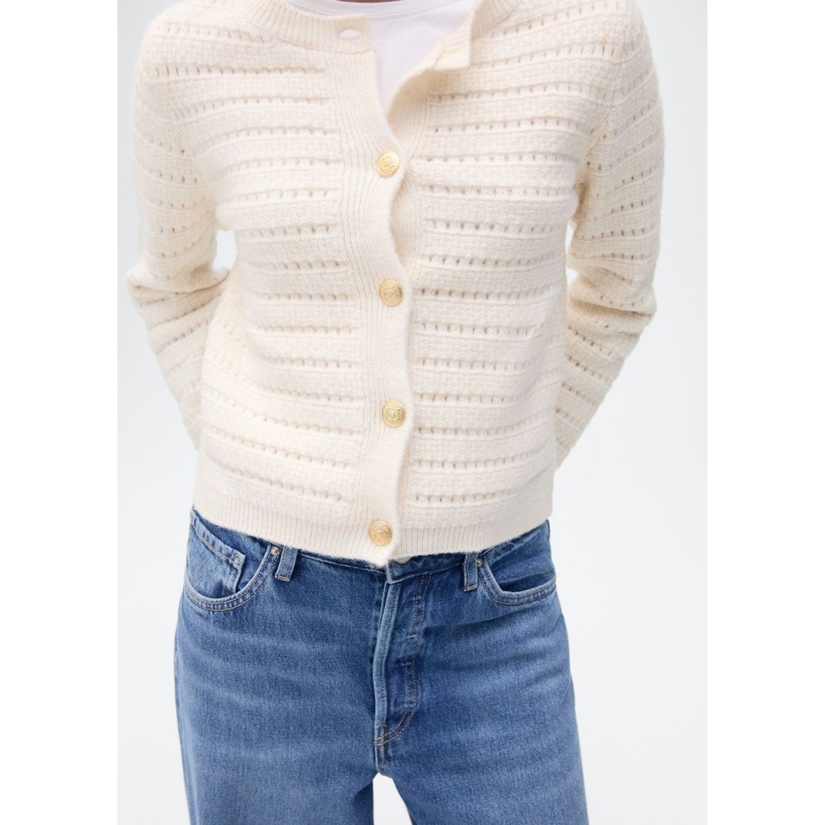 MANGO - Cardigan Casual Mujer Mango