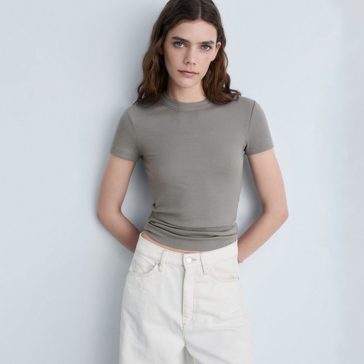 MANGO - Polo Manga Corta Casual Mujer Mango