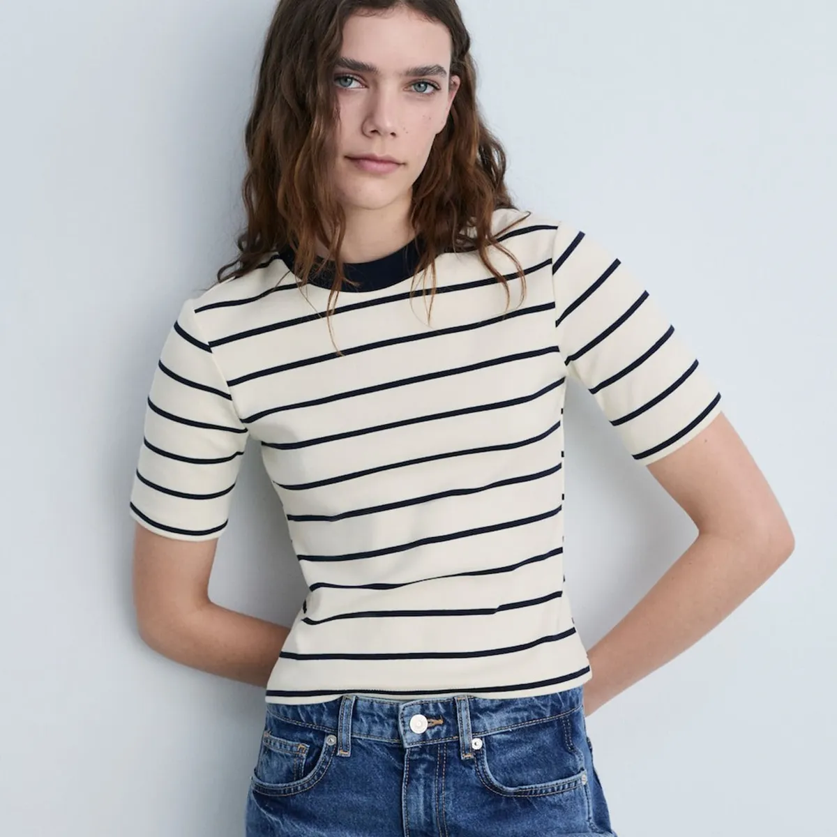 MANGO - Polo Manga Corta 100% Algodón Mujer Mango