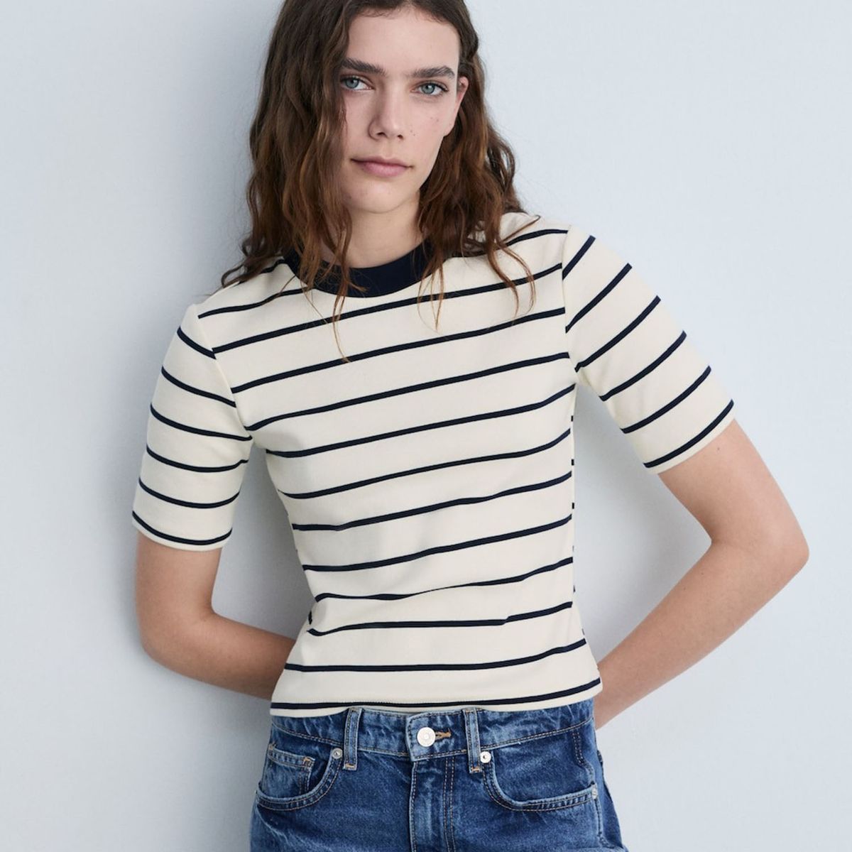 MANGO - Polo Manga Corta 100% Algodón Mujer Mango