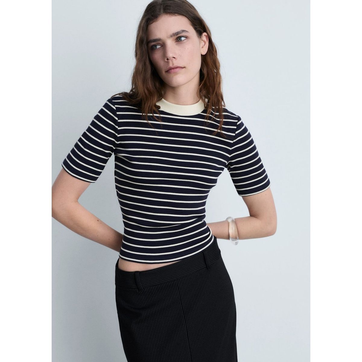 MANGO - Polo Manga Corta 100% Algodón Mujer Mango