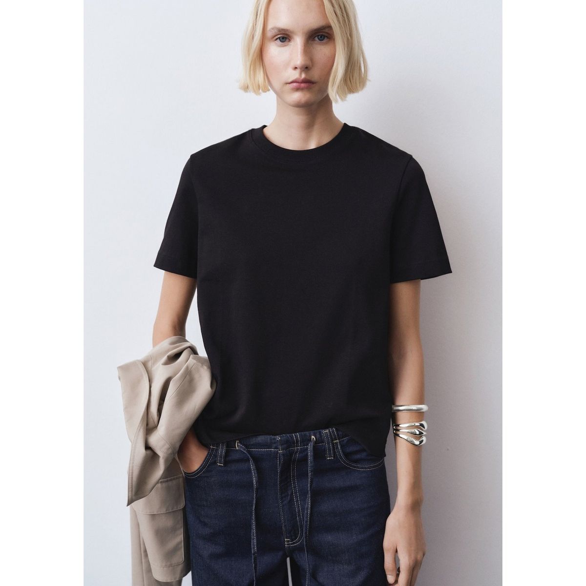 MANGO - Polo Manga Corta 100% Algodón Mujer Mango