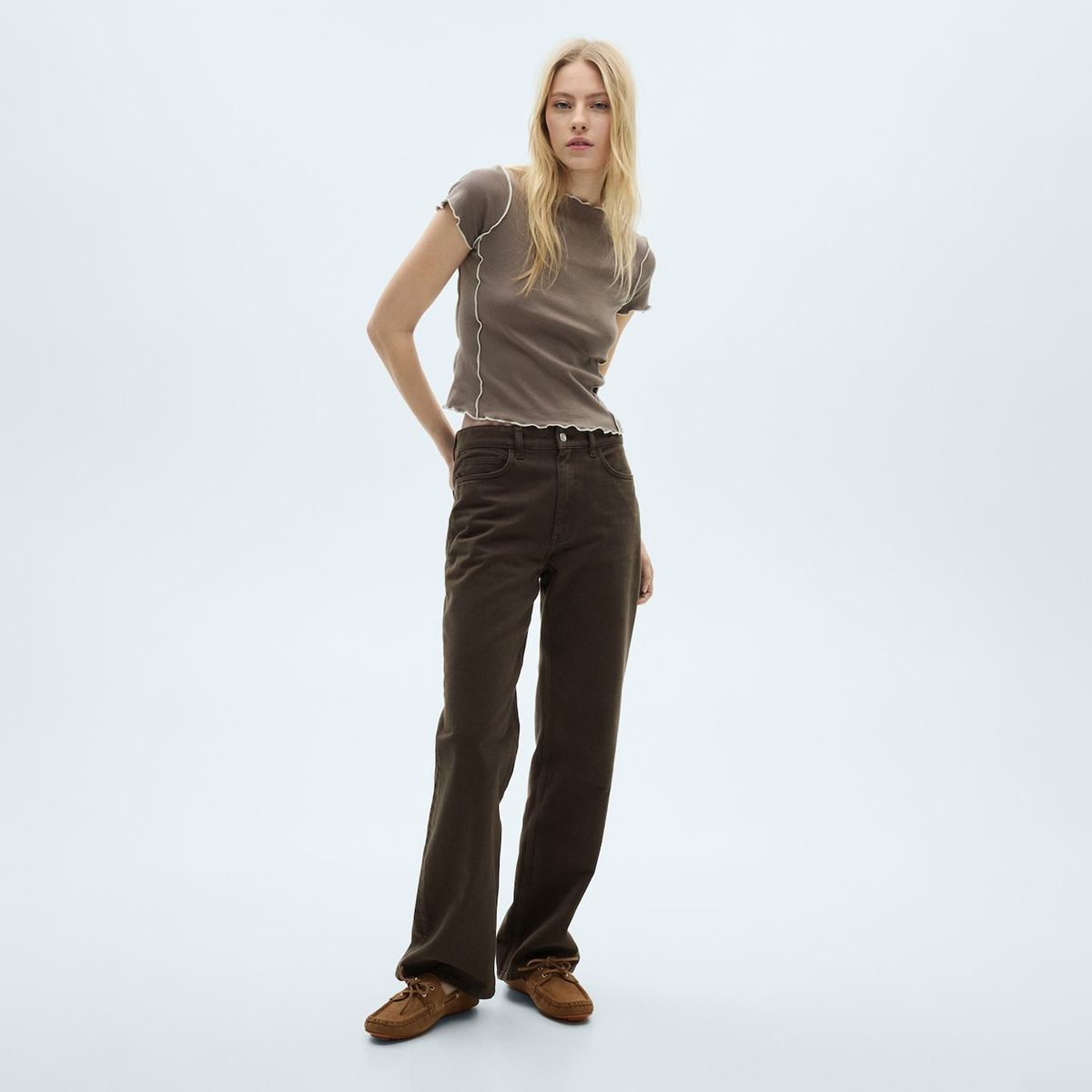 MANGO - Polo Manga Corta 100% Algodón Mujer Mango