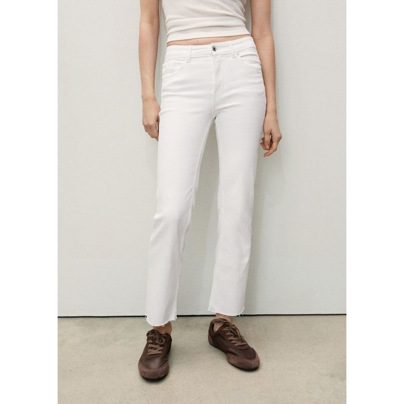 MANGO - Jean Flare Tiro Alto Mujer Mango