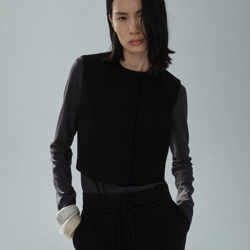 MANGO - Chaleco Casual Mujer Mango