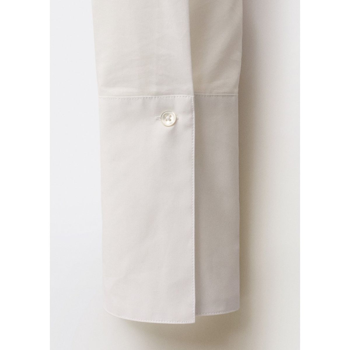 MANGO - Camisa Manga Larga Algodón Mujer Mango