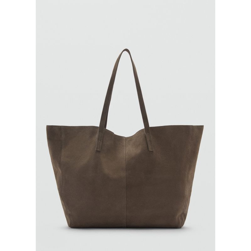 MANGO - Cartera Bassi 100% Cuero Mujer Mango