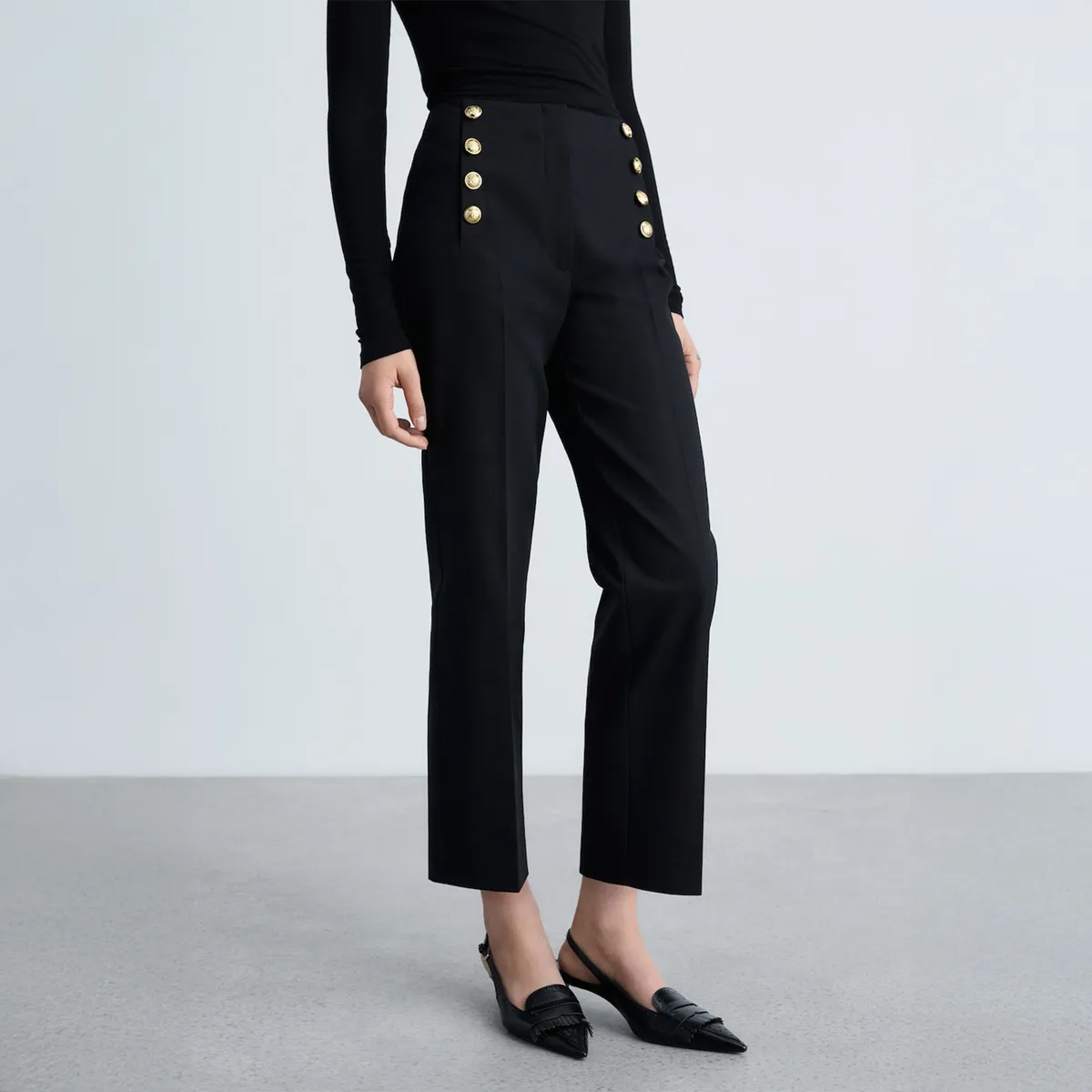 MANGO - Pantalón Straight Mujer Mango