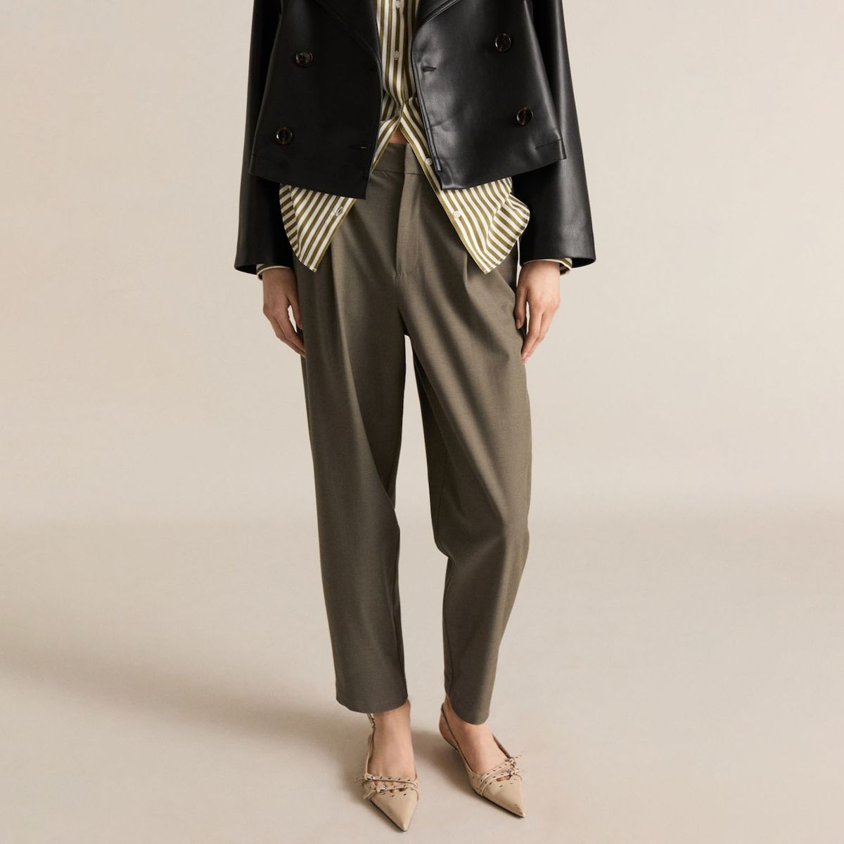 MANGO - Pantalón Sastrero Mujer Mango