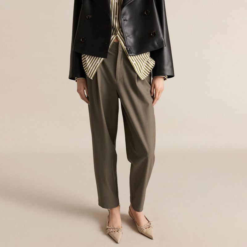 MANGO - Pantalón Sastrero Mujer Mango