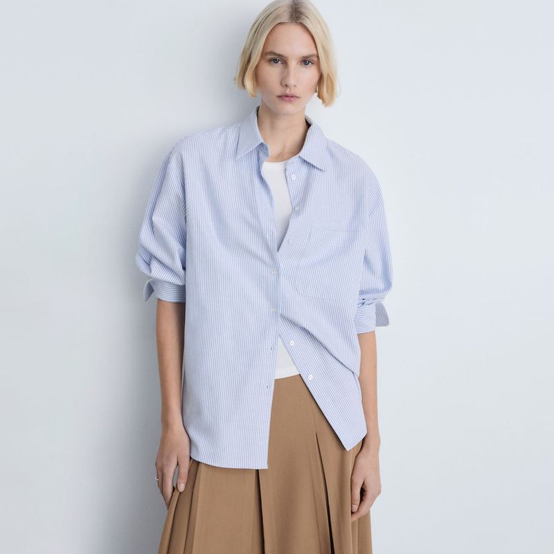 MANGO - Blusa Casual Mujer Mango